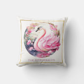 スワンお洒落装飾用クッション クッション (正面)