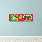 スワンさくらんぼラベルオークランド（カリフォルニア州） キャンバスプリント (インサイチュ (ウッドフロア))