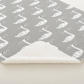 スワンとウェーブ シェルパブランケット (3/4)