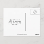 スワンとハイビスカスの花の自然 ショップオリジナル ポストカード (裏面)