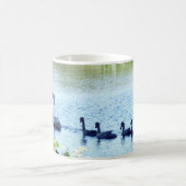 スワンとヒナたち コーヒーマグカップ (中央)