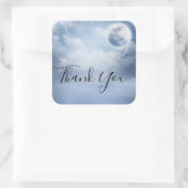 スワンと魔法の青飛んでいるい空ありがとう スクエアシール (バッグ)