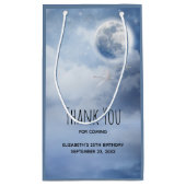 スワンと魔法の青飛んでいるい空ありがとう スモールペーパーバッグ (裏面)