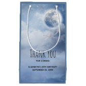 スワンと魔法の青飛んでいるい空ありがとう スモールペーパーバッグ (正面)