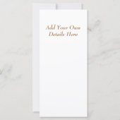 スワンのグリーティングカード (裏面)