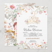 スワンのベビーシャワー招待状,  招待状 (正面/裏面)