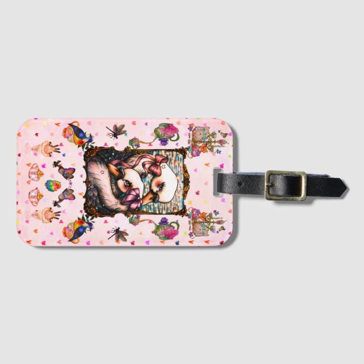 スワンの恋人たち ラゲッジタグ (正面横)