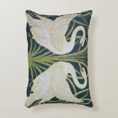 スワンアールヌーボー二羽スワン アクセントクッション (正面(垂直))