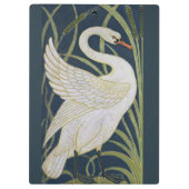 スワンアールヌーボー二羽スワン クリップボード (裏面)