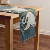 スワンアールヌーボー二羽スワン ショートテーブルランナー (インサイチュ)