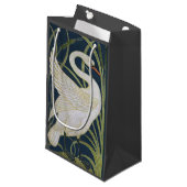 スワンアールヌーボー二羽スワン スモールペーパーバッグ (正面アングル)