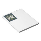 スワンアールヌーボー二羽スワン ノートパッド (アングル)