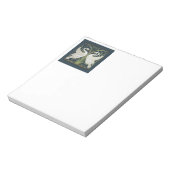 スワンアールヌーボー二羽スワン ノートパッド (回転)