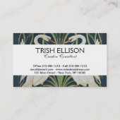 スワンアールヌーボー二羽スワン 名刺 (裏面)