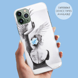 スワンウーマンダンサーエレガントバレエ超現実美術 iPhone 11 ケース