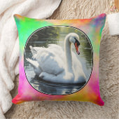 スワンエレガント装飾用クッション クッション (ブランケット)