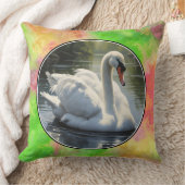 スワンエレガント装飾用クッション クッション (ブランケット)