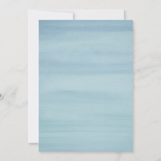 スワンオンザレイクウォーターカラーブライダルシャワー 招待状 (裏面)