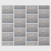 スワンカップルラッピング紙 ラッピングペーパー (フラット)