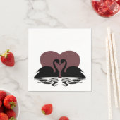 スワンキスをするズ スタンダードカクテルナプキン (インサイチュ)