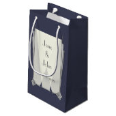 スワンキーアールデコインブルー抱き枕 スモールペーパーバッグ (裏面アングル)