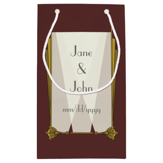 スワンキーアールデコインレッド抱き枕 スモールペーパーバッグ (裏面)