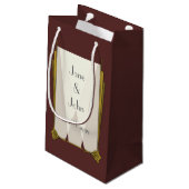 スワンキーアールデコインレッド抱き枕 スモールペーパーバッグ (裏面アングル)