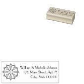 スワンキーアールデコ木製アドレススタンプ ラバースタンプ (押印)