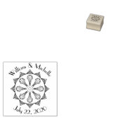 スワンキーアールデコ木製アナウンススタンプ ラバースタンプ (押印)