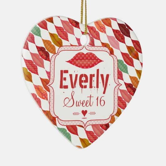 スワンキースウィート16クリスマスオーナメント セラミックオーナメント (右)