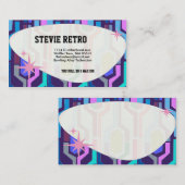 スワンキーレトロブルー 名刺 (正面/裏面)