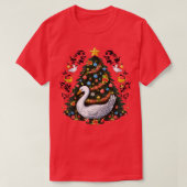 スワンクリスマス Tシャツ (デザイン正面)
