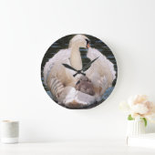 スワンクロック ラージ壁時計 (ホーム)