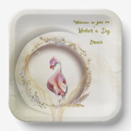 スワンシックなマザーパーティー ペーパープレート