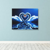 スワンスインラブキャンバスプリント キャンバスプリント (インサイチュ (ウッドフロア))