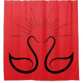 スワンスシャワーカーテン シャワーカーテン (正面)