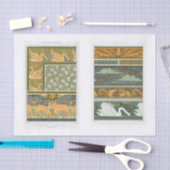 スワンスタッグこうもり収集デコパージ 薄葉紙 (クラフト)