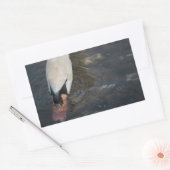 スワンステッカー 長方形シール (封筒)