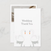 スワンスデザイン結婚ズ サンキューカード (正面/裏面)