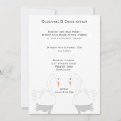 スワンスデザイン結婚ズ 招待状 (正面)