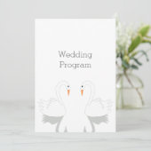 スワンスデザイン結婚式 プログラム (スタンド正面)