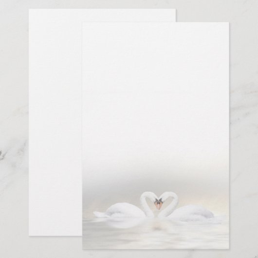 スワンスハート 便箋 (正面/裏面)