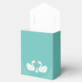 スワンス赤ちゃんシャワーバードとクラウンの共同ティール(緑がかった色) フェイバーボックス (オープン)