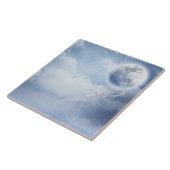 スワンズの幻想的な青飛んでいる空 タイル (側面)