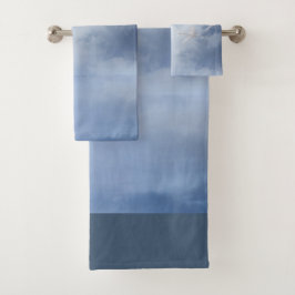 スワンズの幻想的な青飛んでいる空 バスタオルセット