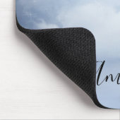 スワンズの幻想的な青飛んでいる空 マウスパッド (コーナー)