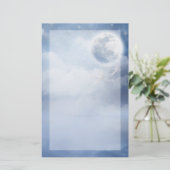 スワンズの幻想的な青飛んでいる空 便箋 (スタンド正面)