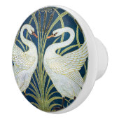 スワンズウォルタークレーンブルーアールヌーボー セラミックノブ (右)