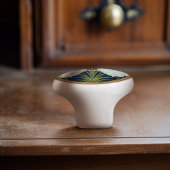 スワンズウォルタークレーン金ゴールドブルーアールヌーボー セラミックノブ