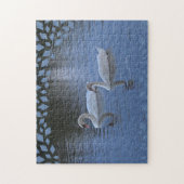 スワンズオンブルーレイクパズル ジグソーパズル (縦)